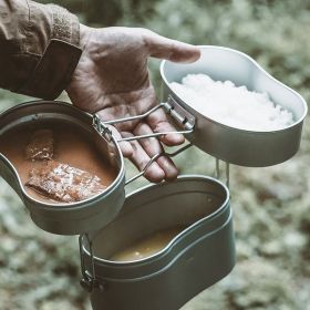 Outdoor camping supplies, portable BC picnic cooking supplies, camping individual lunch boxes (select: lunch box)